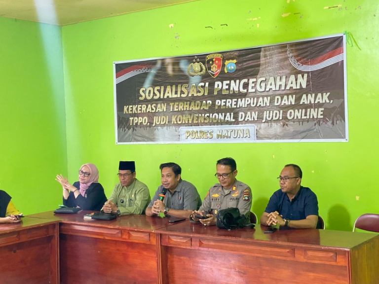 Polres Natuna Gencar Sosialisasi Bahaya Judi dan Perdagangan Orang di Wilayah Perbatasan